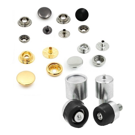 Kit Matriz + 200 Botão Pressão Nº 80 Cores Diversas