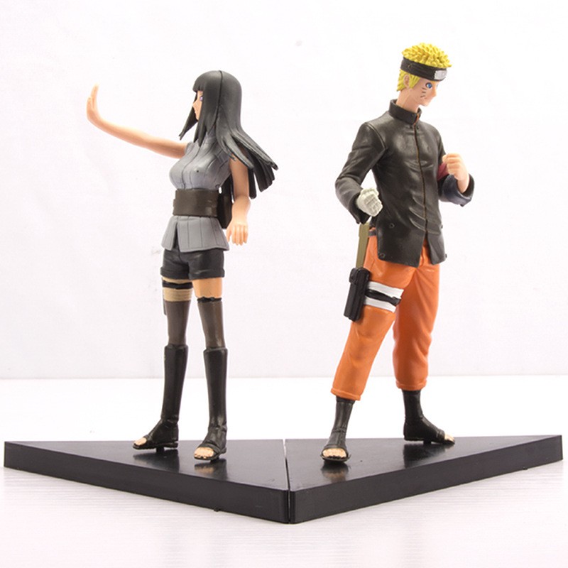 2Pcs/Set 15-16cm Uzumaki Naruto Hyuuga Hinata Anime PVC Action Figures Collectible Model Toys Doll