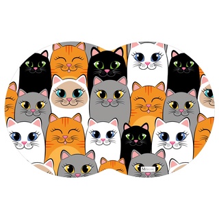 Tapete PET Gatos Colorido 54x39cm