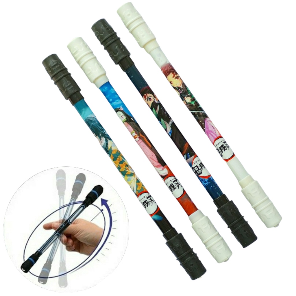 Caneta Em Gel Anime Demon Slayer Giratória em Oferta na Shopee