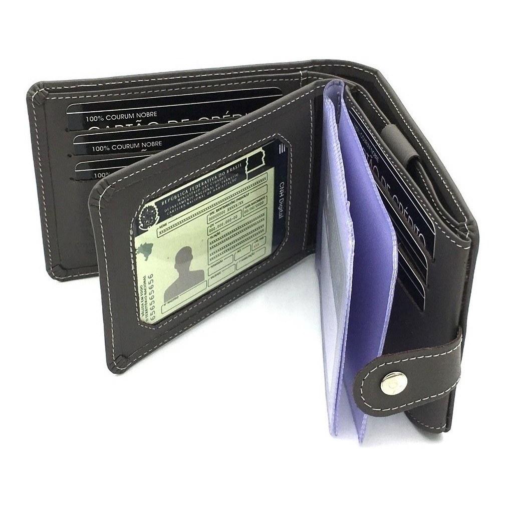 Carteira Masculina Couro Legítimo Cod 560 ⭐Ganhe um chaveiro⭐ em Oferta na Shopee
