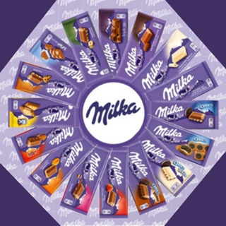 Barra De Chocolate Milka Diversos Sabores Na Variaçao Importado em Oferta na Shopee