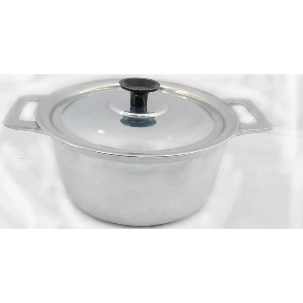 Panela de Alumínio Batido e Fundido N. 16 Centímetros C/ Tampa Alça de FERRO em Oferta na Shopee