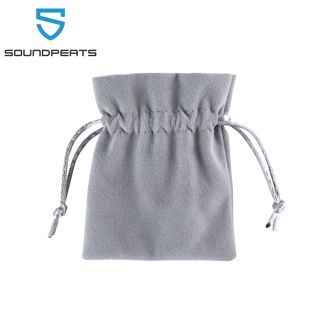 SoundPEATS Bolsa Personalizada De Veludo Com Cordão Flanela Armazenamento em Oferta na Shopee