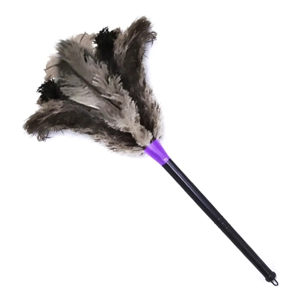 Espanador de Pó 65cm Pluma de Avestruz Limpa Poeira Duster