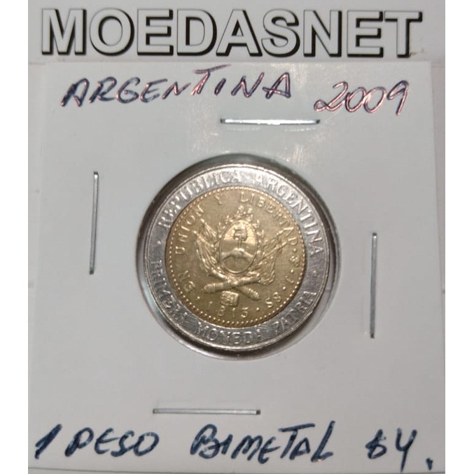 MOEDA ARGENTINA 2009 - 1 PESO - BIMETAL - C2361