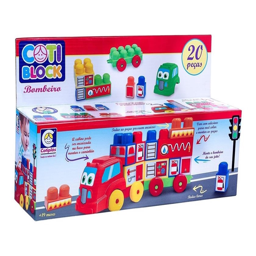 Coti Block Bombeiro Cotiplas - Mom & Baby