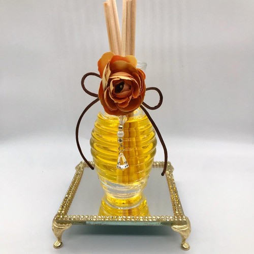 Kit Mini Bandeja 10x10 + Aromatizador Dourado