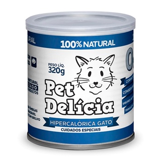 Ração Úmida Pet Delícia Dieta Hipercalórica Gatos 320g em Oferta na Shopee