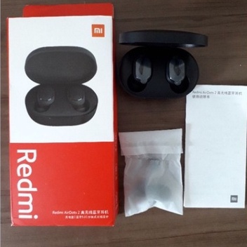 Redmi Airdots 2 Fone de ouvido Bluetooth controle de voz com micro fone Original Xiaomi