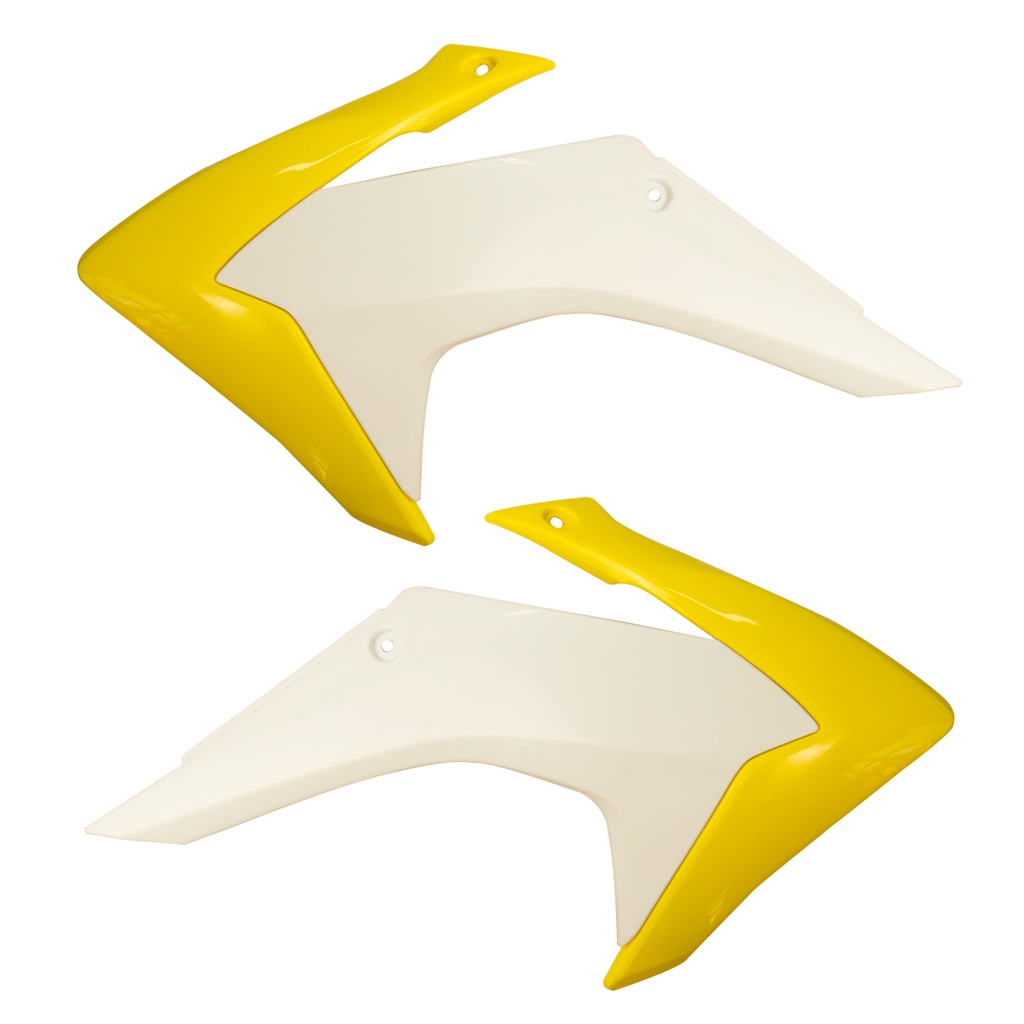 Aba Aleta Tanque Honda CRF 230 15/19 Avtec Branco E Amarelo