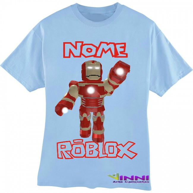 Camiseta Personalizada Infantil Games Jogos Jogo Roblox Robo Deadpool Homem De Ferro Shopee Brasil - jogo do homem de ferro do roblox