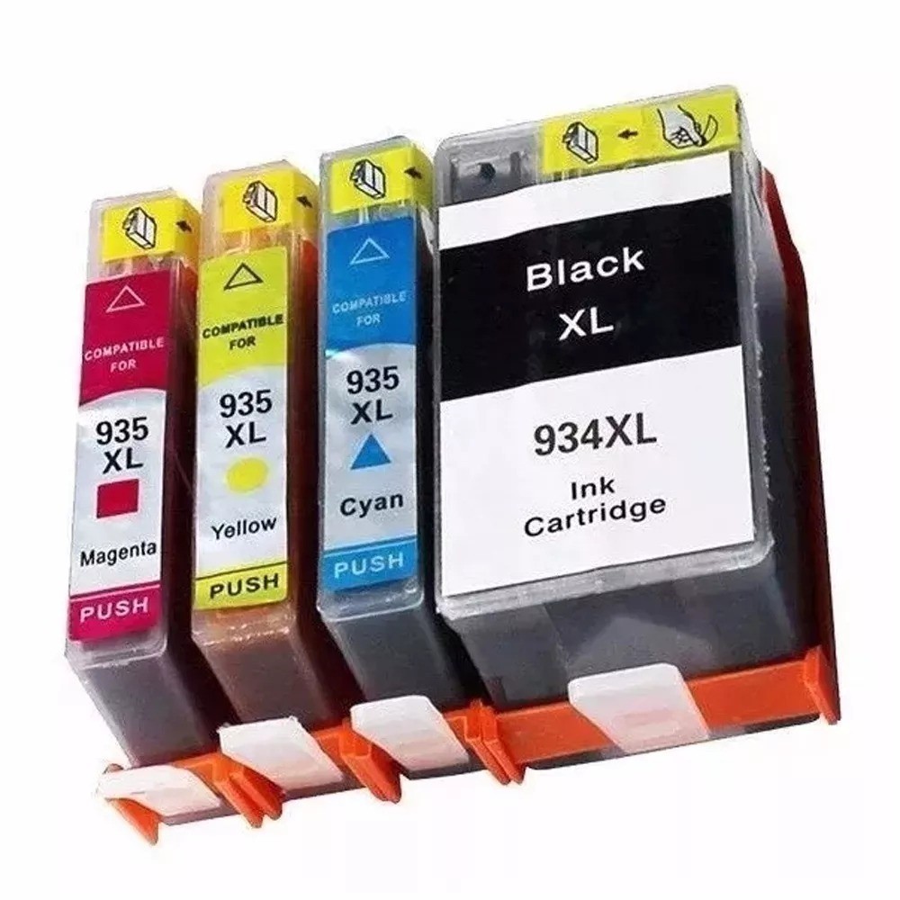 Kit com 04 Cartucho de Tinta Compatível com HP 934XL e 935XL Officejet Pro 6230 6830 - NOVO e LACRADO
