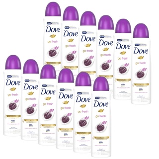 Kit 12 Desodorante Antitranspirante Aerosol Dove Go Fresh Amora e Flor de Lótus 150ml