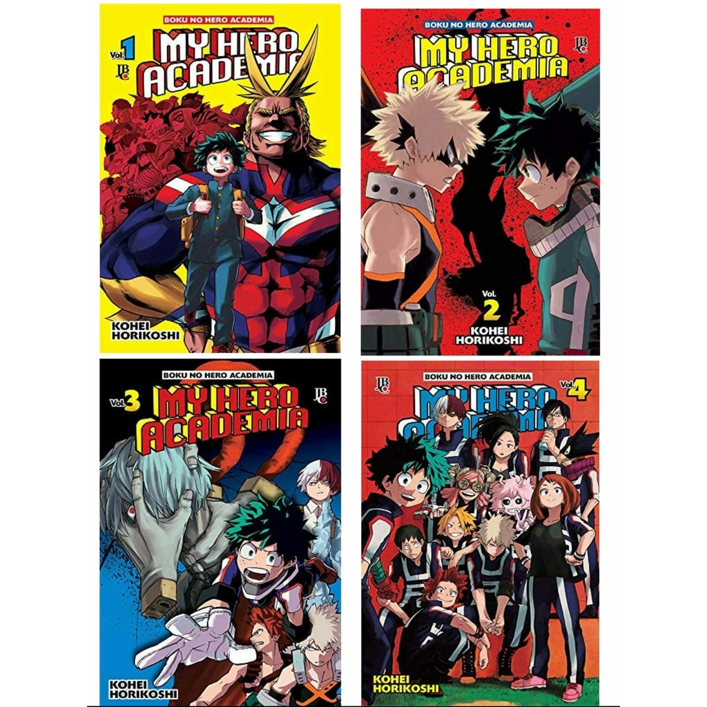 My Hero Academia 1, 2, 3 e 4 - Novos e Lacrados - Monte seu Kit!