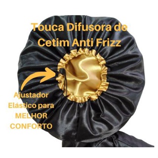 Difusor Touca Toca De Cetim Para Crespas E Cacheadas em Oferta na Shopee