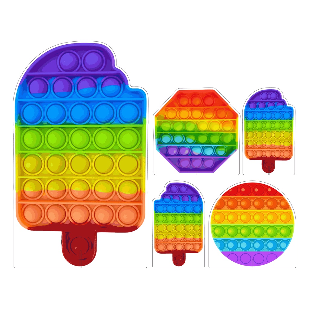 Mini Kit Display Festa Infantil Pop It DK