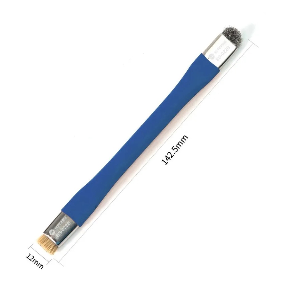 Pincel Escova Azul Dois Lados Limpeza Anti Estática Sunshine Ss-022b Fio de Aço Limpeza de Ci Circuito integrado em Oferta na Shopee