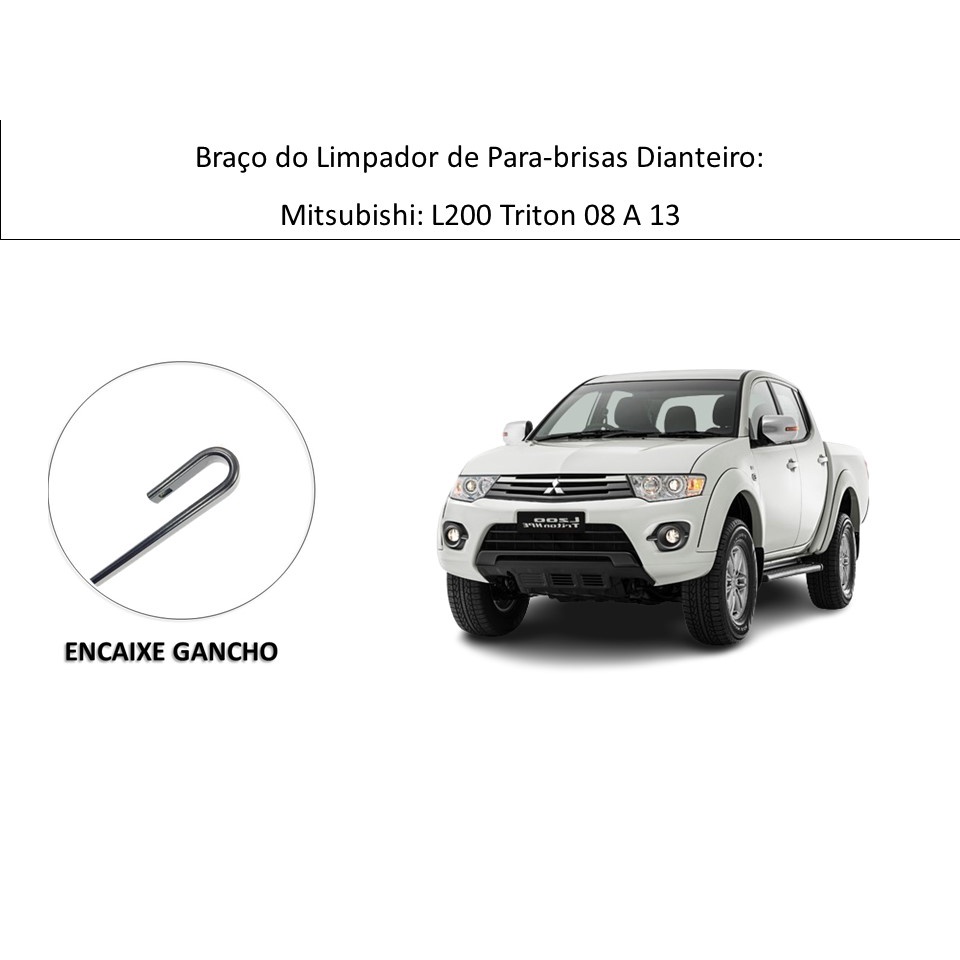 Haste Braço Limpador De Para-Brisa: L200 Triton 08/13 - Direito - Granero