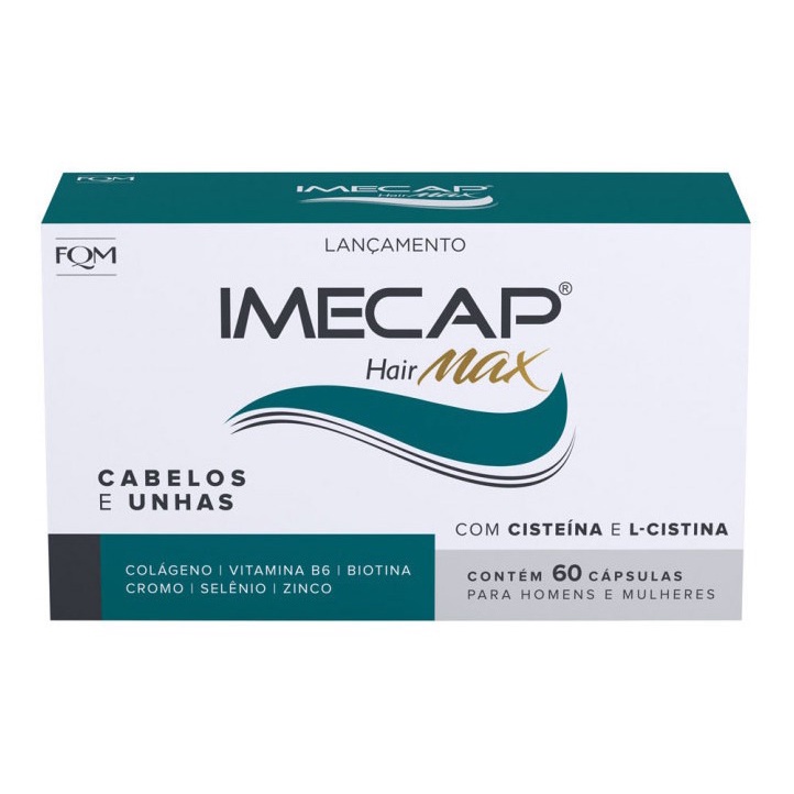 Imecap Hair Max Cabelos E Unhas 60 Capsulas Biotina E B6 Favorito em Oferta na Shopee