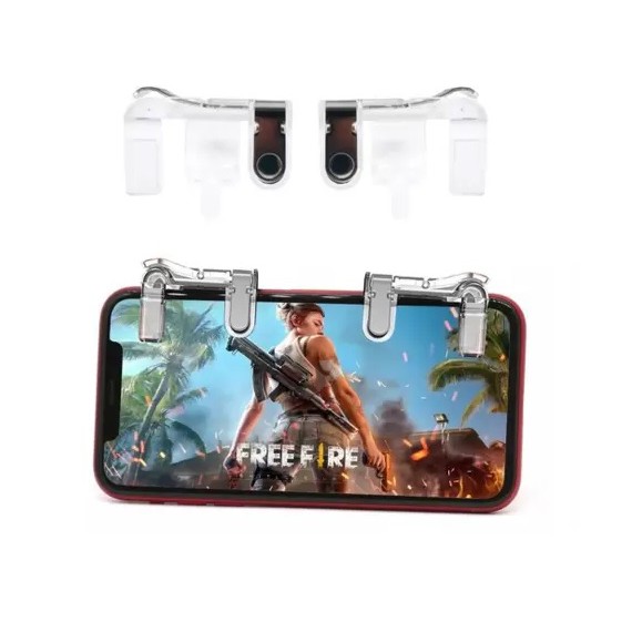 Gatilho L1 + R1 Para Celular PUBG Free Fire Botões Jogo De Tiro Par De Joystick para Mira