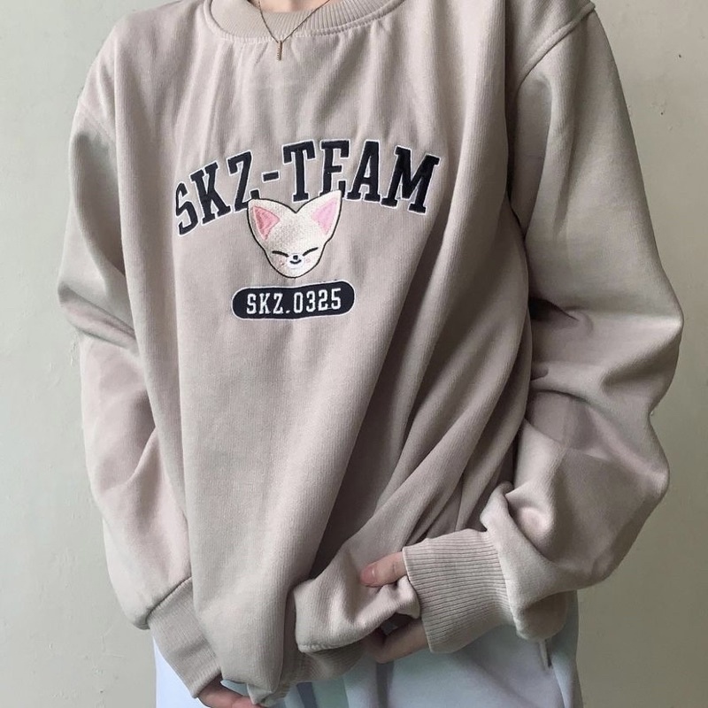 SKZOO Camisola De Moletom De Crianças | Gola Canoa