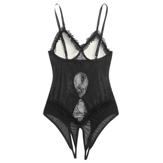 (Lgq) Macacão Feminino Plus Size De Renda / Roupa Íntima Feminina