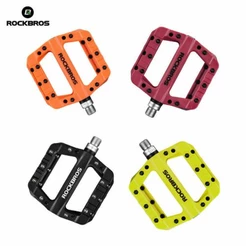 Pedais ROCKBROS Ciclismo MTB Bicicleta Ultraleve Rolamentos De Vedação Nylon Molibdênio Área De Durável Ampla Parte