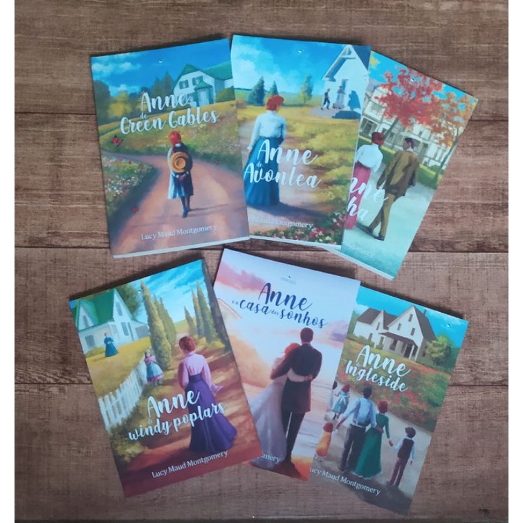 Coleção livros seminovos Anne de Green gables - Lucy Maud Montgomery - editora Pedrazul - Anne with E
