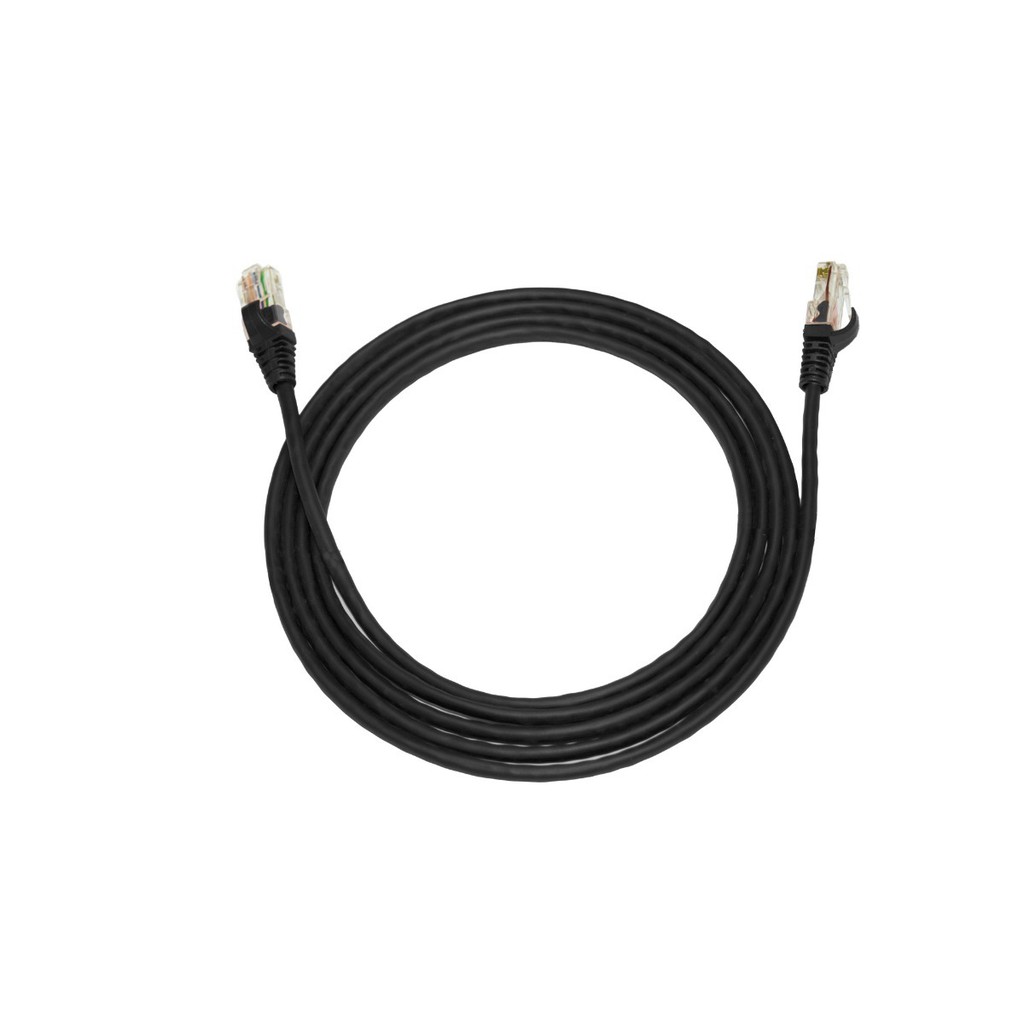 Cabo Rede Patch Cord Rj45 Cat5e Rj45 - 3 Metros Preto