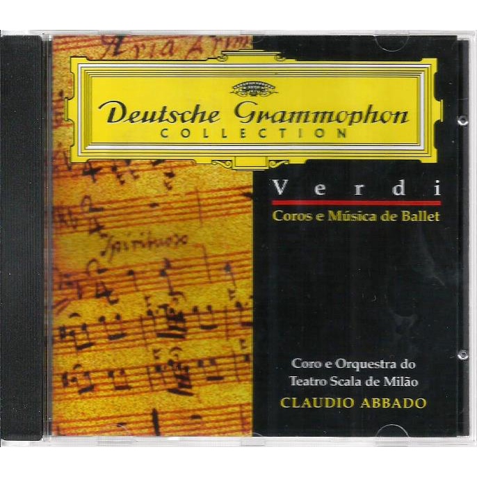 1340 Mcd- Cd Original 1999- Deutsche Grammophon- Verdi- Coros e Música de Ballet- Coro e Orquestra do Teatro Scala De Milão- Clássica