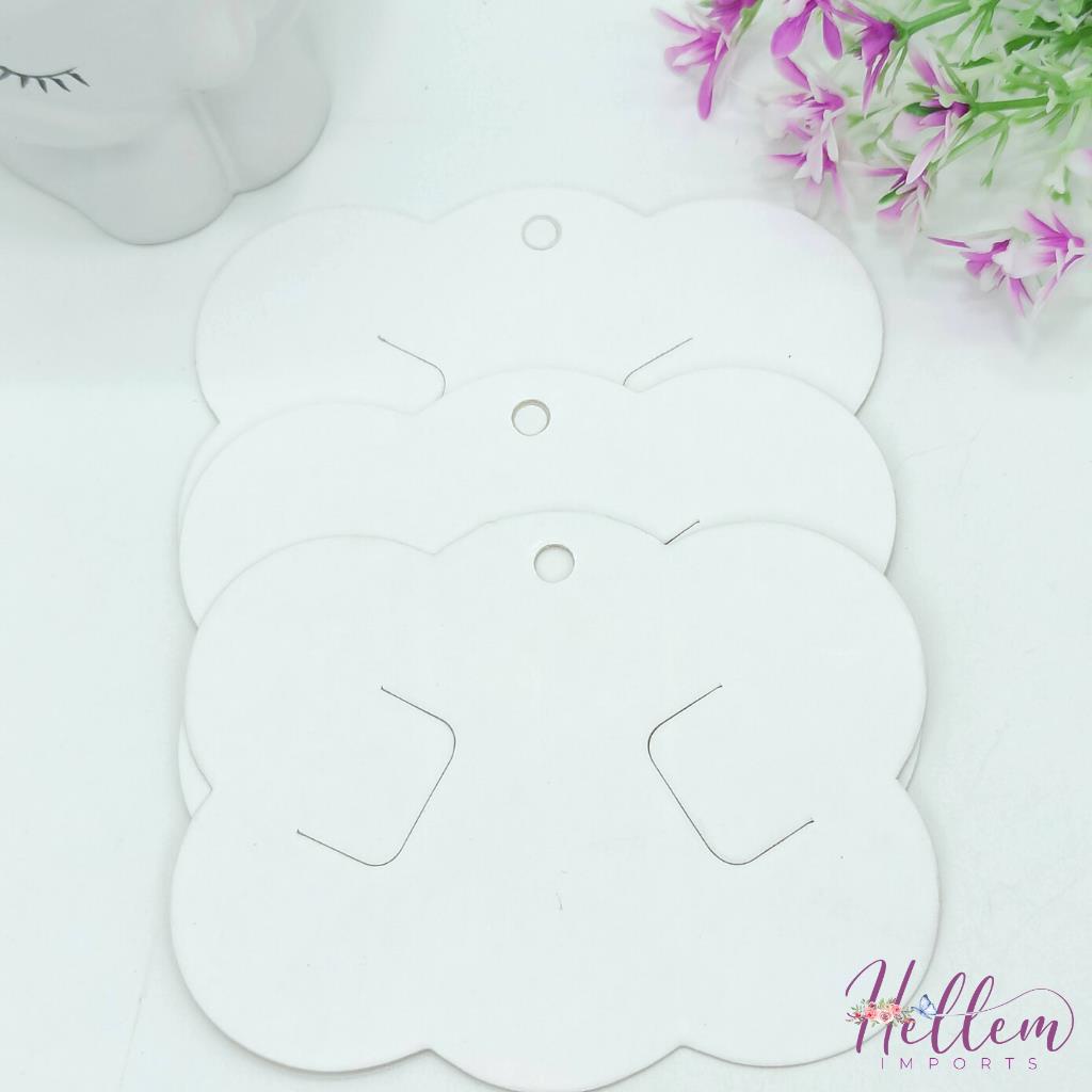 Cartela Tags Nuvem para Bico de Pato e Bijuterias 9x7cm - (20peças)