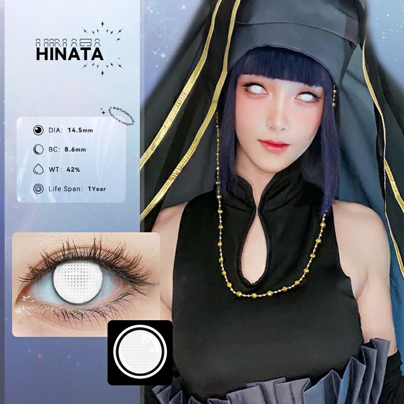 lente de contato cosplay branca Hinata Hyuuga Naruto Boruto fantasia ...