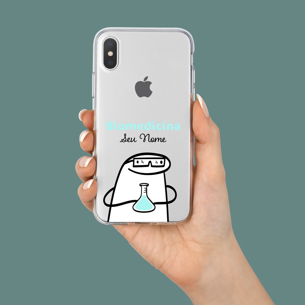 Capa Capinha de Celular Flork Profissão Biomedicina