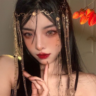 Design De Moda Flor Rhombus Corrente Franja Acessórios De Cabelo Rerto Princesa Headdress em Oferta na Shopee