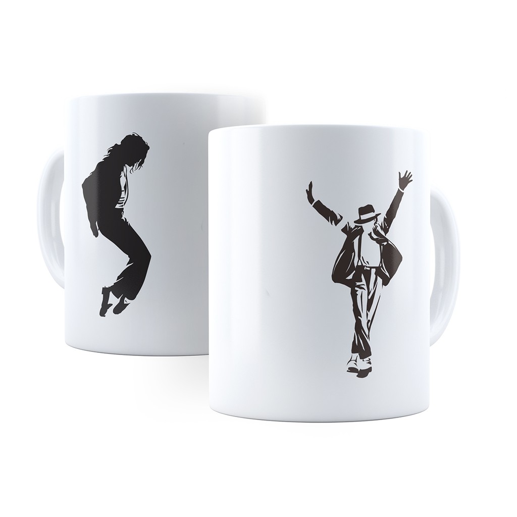 Caneca Michael Jackson - Xícara Personalizada 325ML Porcelana Cerâmica 100% AAA  Cozinha Decoração Presente Rei do Pop