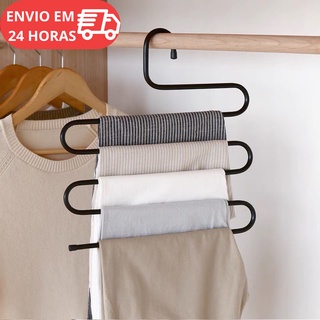 Cabide para guardar calça de metal multiuso