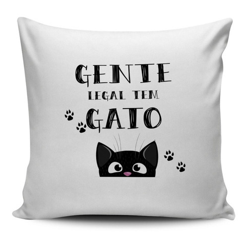 Almofada Gente Legal Tem Gato- amo gatos VARIOS TAMANHOS