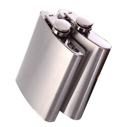Cantil de bolso em aço inox 9 oz Porta Bebidas Whisky Vodka Rum 270ml