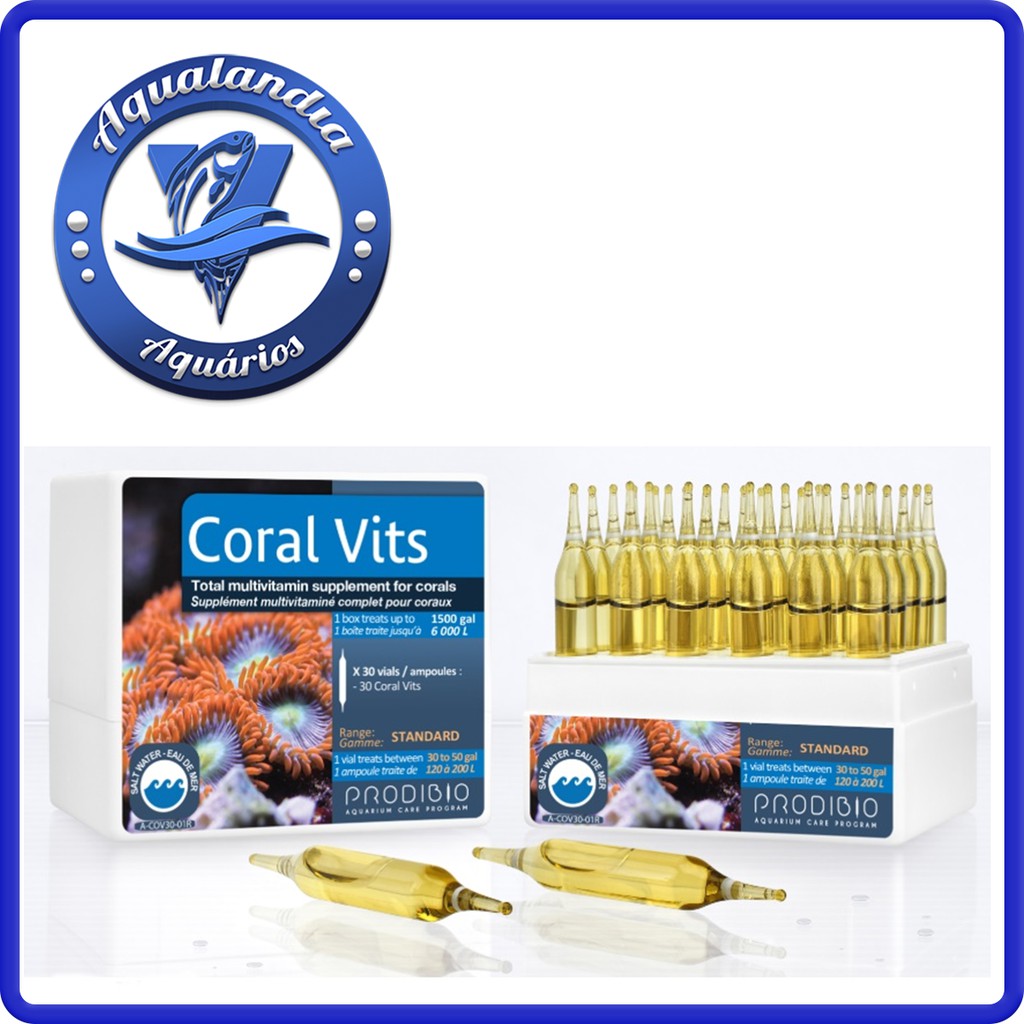 Prodibio Coral Vits Suplemento De Vitamina 1 Ampola Para Peixe
