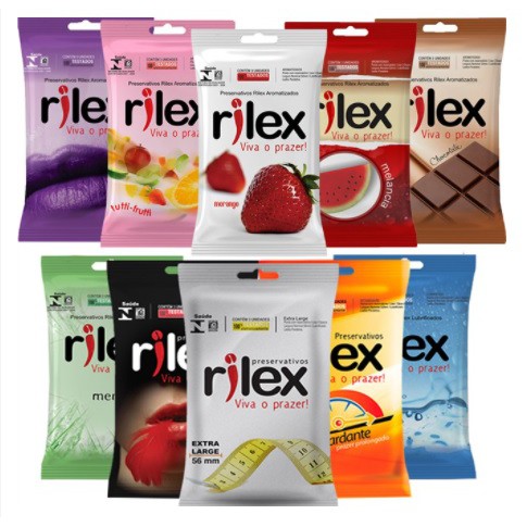 Camisinha preservativo 3 unidades Cada Pacote Marca Rilex Sex Shop em Oferta na Shopee