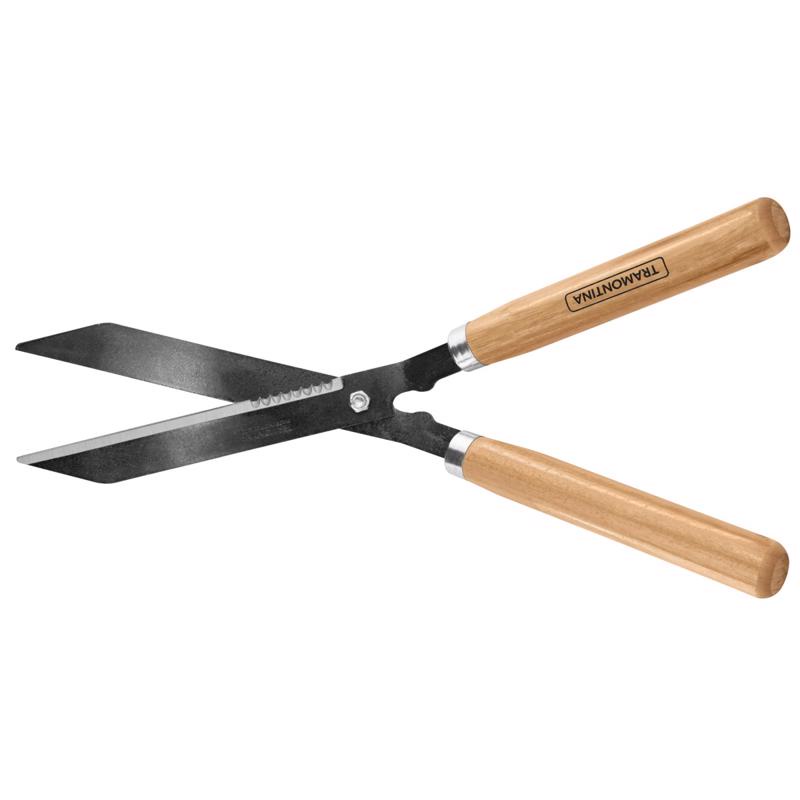 Tesoura para Cerca-Viva/Grama com Lâmina Serrilhada Metálica e Cabo de Madeira 12" Tramontina em Oferta na Shopee