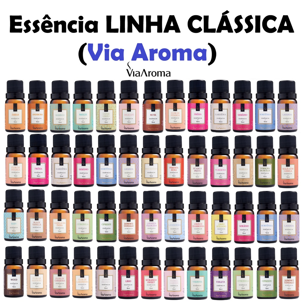 Essência para Aromatizador Difusor Elétrico - 10ml - Via Aroma em Oferta na Shopee