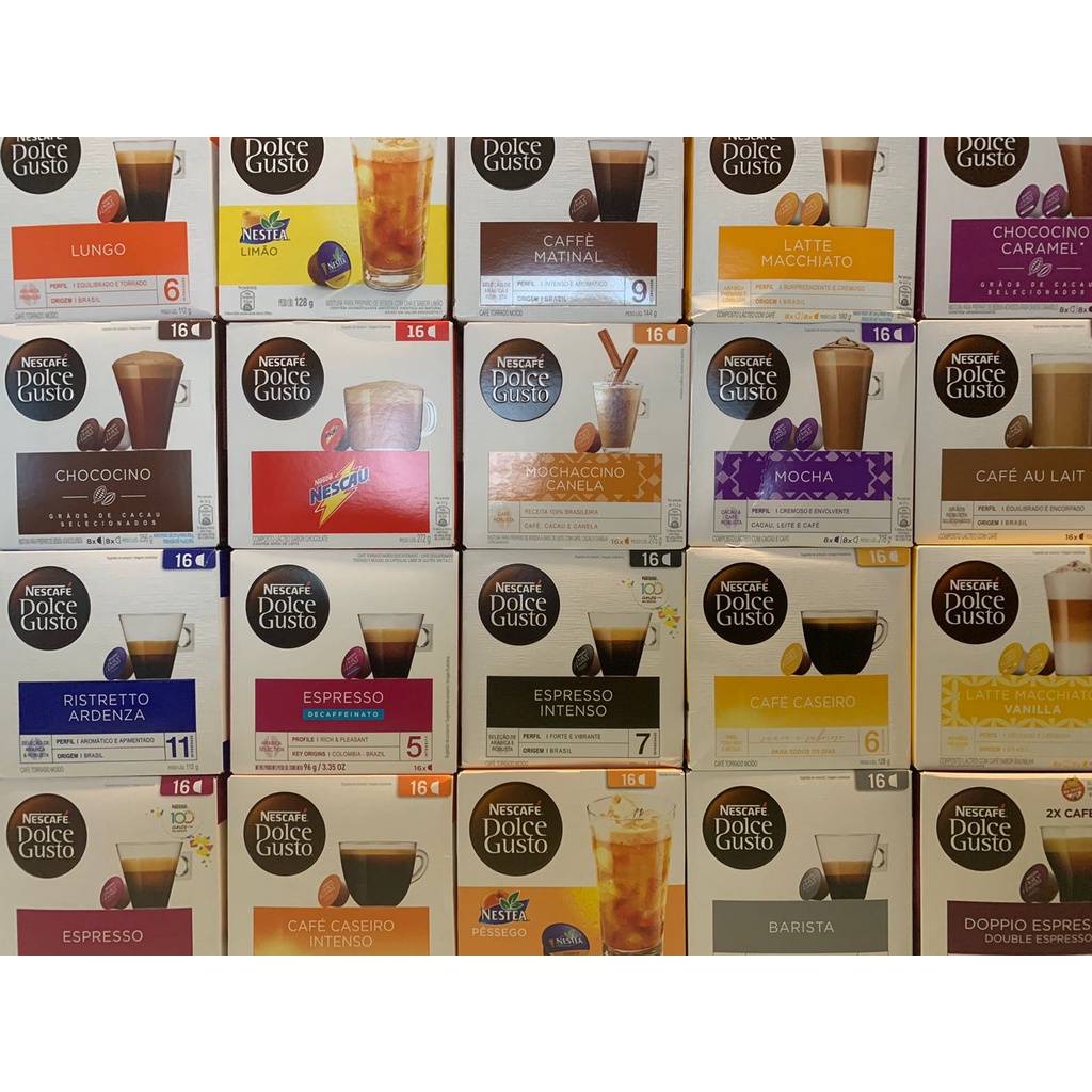 Cápsulas Dolce Gusto Originais - Kit 40 Cápsulas à Escolher - NOVOS SABORES (VER DESCRIÇÃO) em Oferta na Shopee