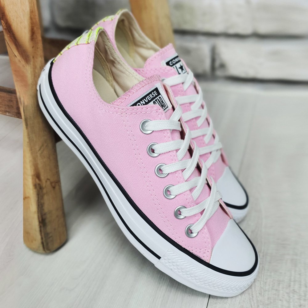 Tenis All Star Converse Cano Baixo De Lona Feminino Azul Bebe Shopee Brasil