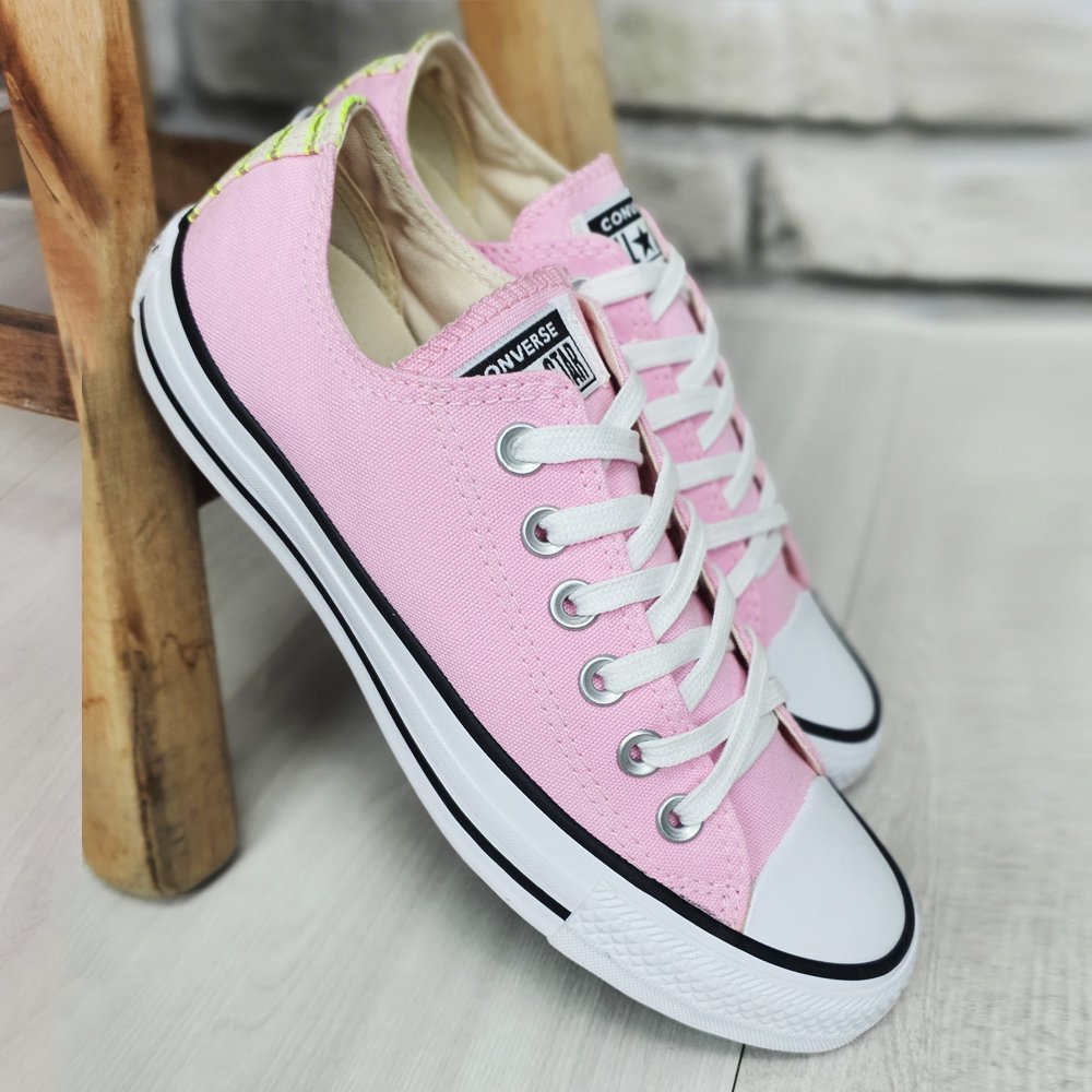 Tenis All Star Converse Cano Baixo De Lona Feminino Azul Bebe Shopee Brasil