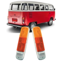 Par Lente Lanterna Traseira Kombi Clipper Carat