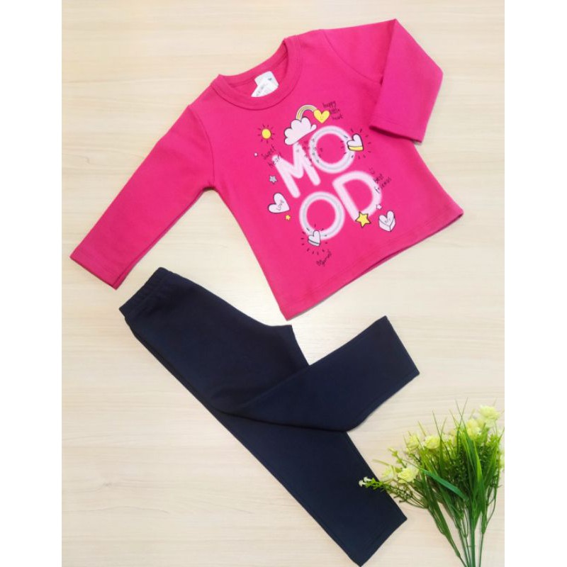 Conjunto Rovitex Menina Moletom Infantil Inverno blusão com calça