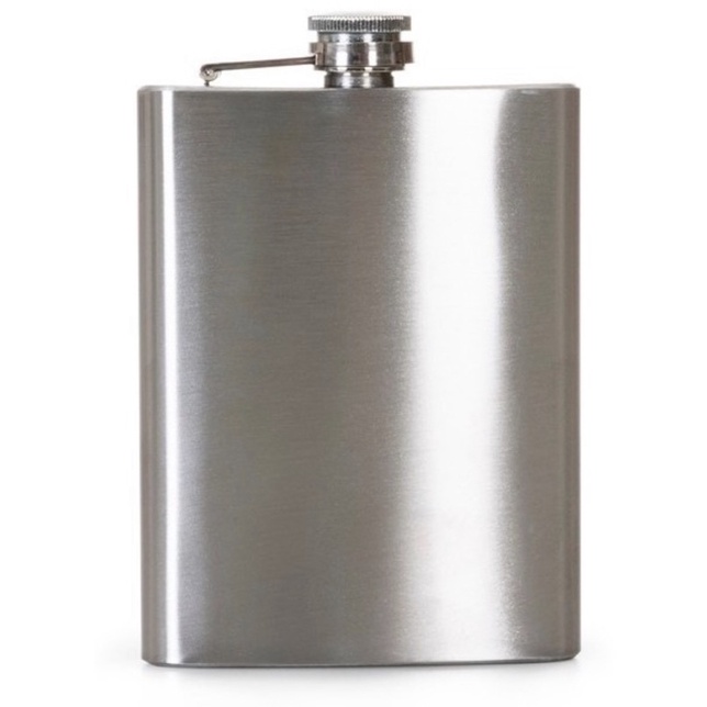 Cantil Porta Bebida De Bolso 205ml Inox 7oz - Whisky Vodka