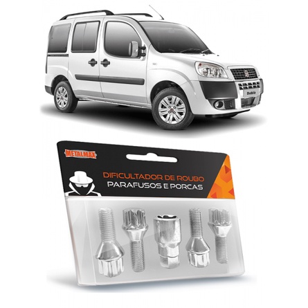 Kit Jogo Parafuso Antifurto Trava de Roda Fiat Doblo Todos Modelos